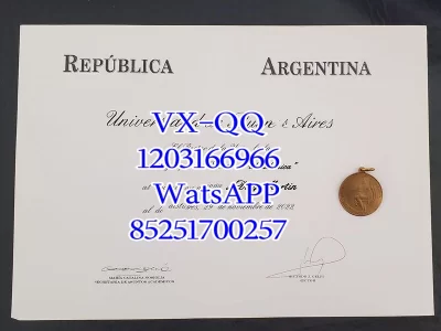 Diploma from the University of Buenos Aires