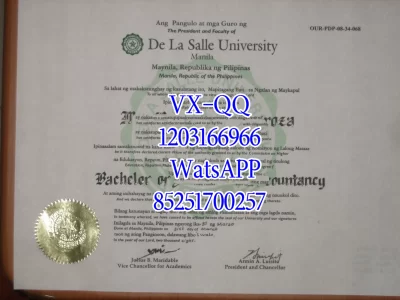 Diploma from De La Salle University
