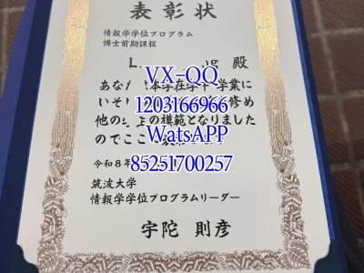 Diploma from Tsukuba University