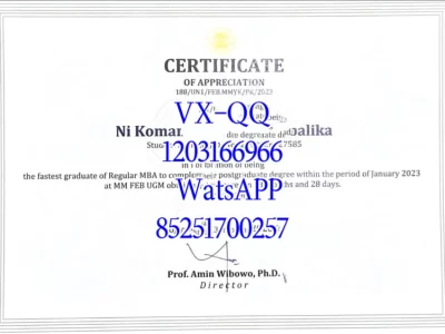 Gacha Mada University Diploma