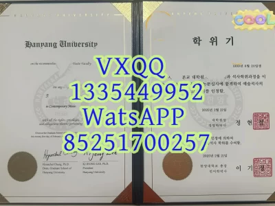 Hanyang University Diploma