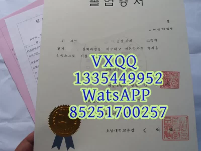 Hunan University Degree Certificate
