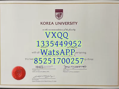 Korean University Graduation Certificate Diploma