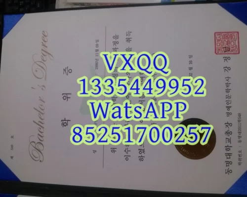 Diploma from Dongming University