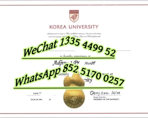 Diploma from Korea University