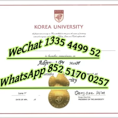 Diploma from Korea University