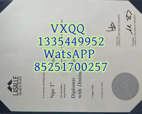Diploma from LaSalle College, Singapore