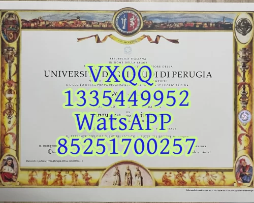 Diploma from Perugia University