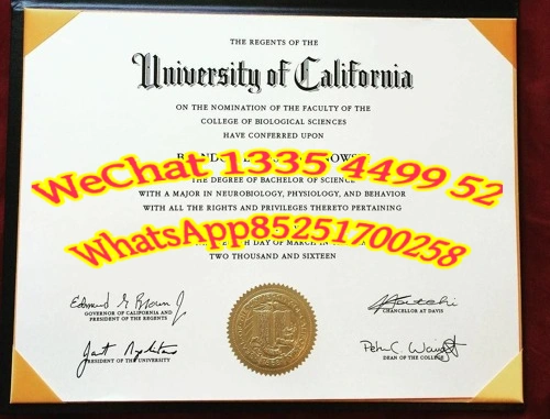 Diploma from University of California, Davis