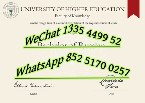 Diploma from the Russian Higher University of Economics