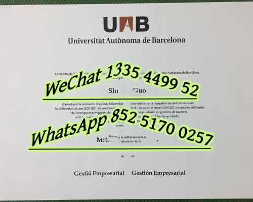 Diploma from the University of Barcelona