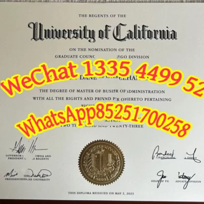 Diploma from the University of California, San Diego