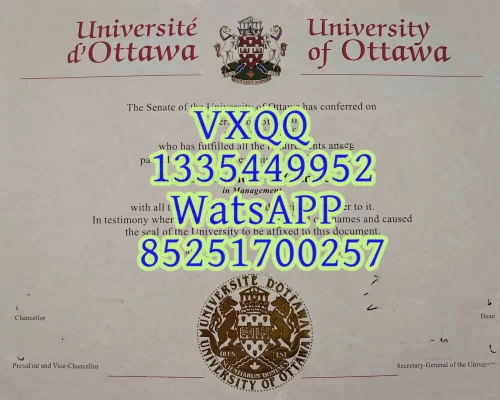 Diploma from the University of Ottawa