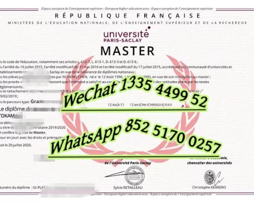 Diploma from the University of Paris Saclay