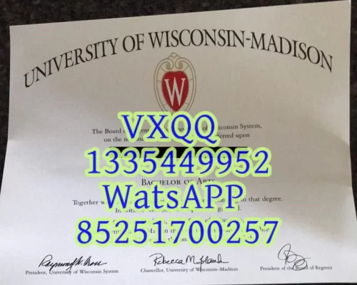 Diploma from the University of Wisconsin Madison
