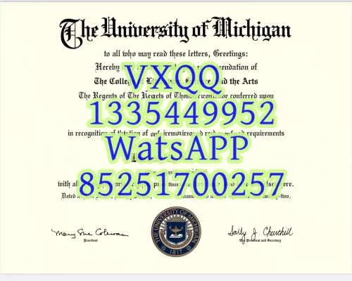 University of Michigan Ann Arbor Diploma