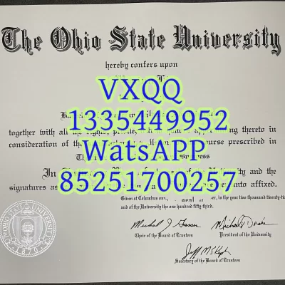 Diploma from Ohio State University, USA