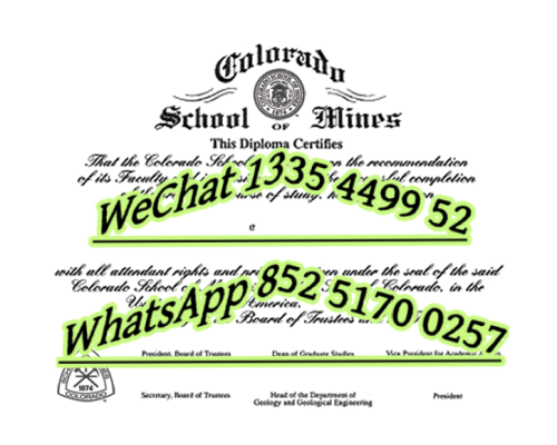 Diploma from Colorado Mining Institute