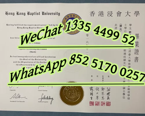 Diploma from Hong Kong Baptist University