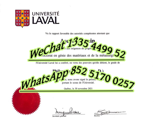 Diploma from Laval University
