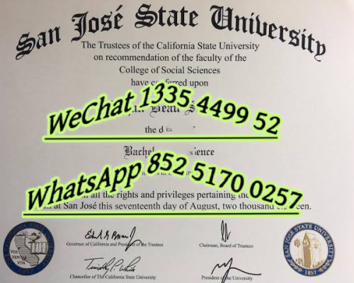 Diploma from San Jose State University