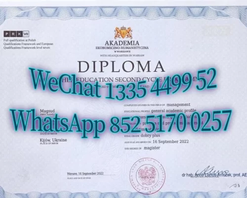 Diploma from the Russian Higher University of Economics