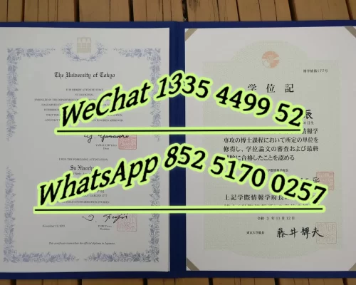 东京工业大学毕业证卒业证书-Diploma from Tokyo Institute of Technology