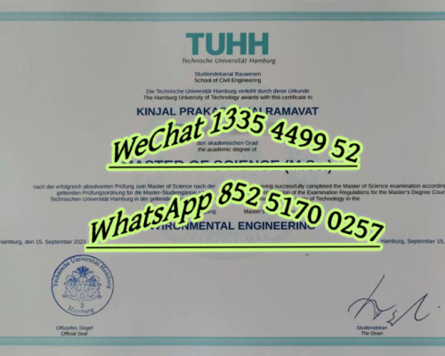 德国汉堡科技大学毕业证Diploma from Hamburg University of Technology
